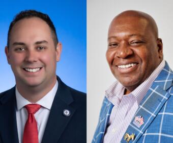 State House candidates Rep. Aron Maberry, left, and Garfield Scott. (Contributed)