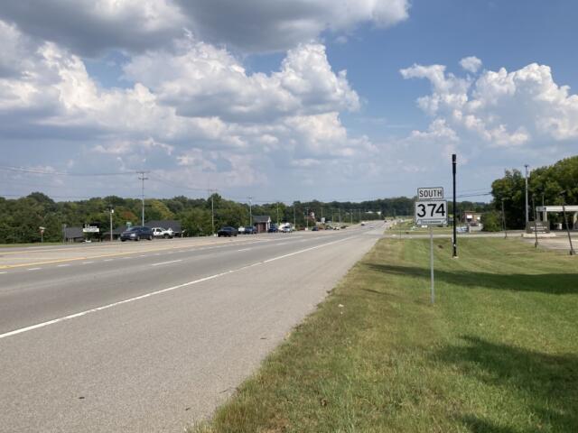 Roadside of State Route 374 southbound. (Christian Brown)