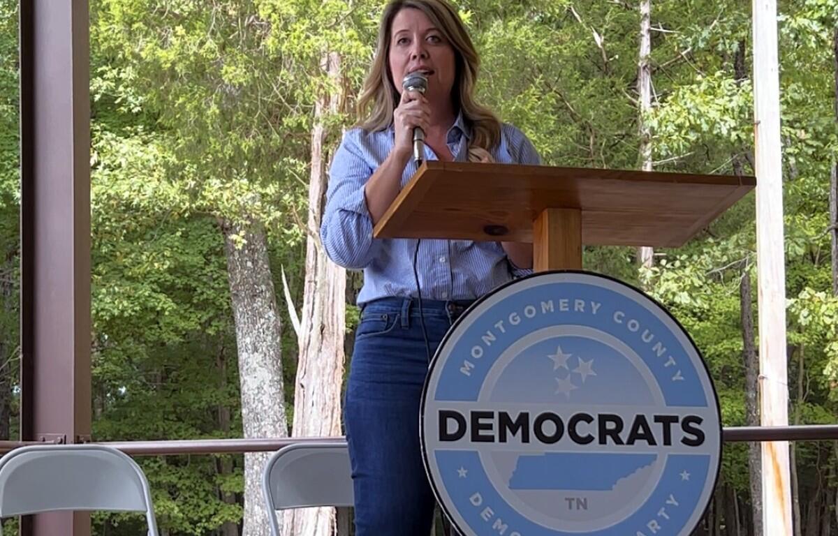Jerri Green at the Blue South BBQ in Clarksville on Sept. 26, 2026. (Patricia Galarza)