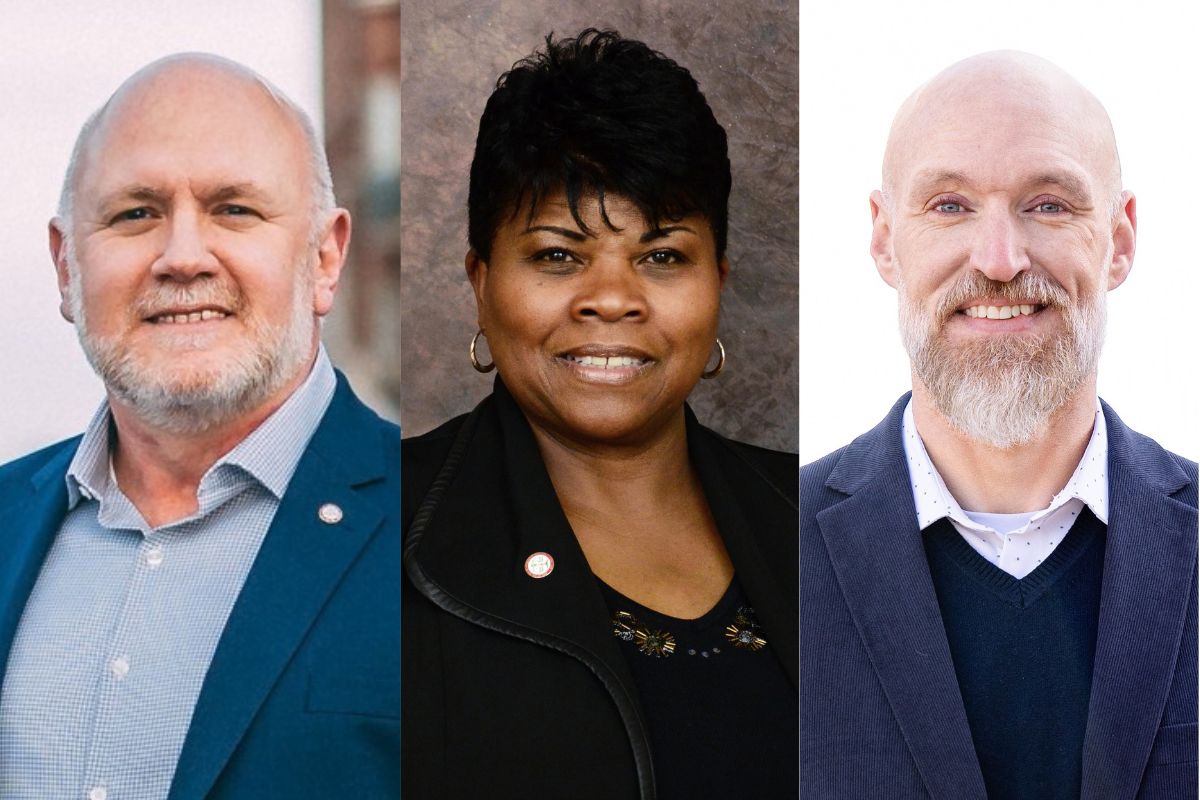 Clarksville mayor candidates, from the left, Mark Riggins, Wanda Smith and Brian Zacharias. (Contributed)