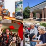 Clockwise from the top left, farmers market, health department, APSU enrollment, 25th anniversary of 9/11.
