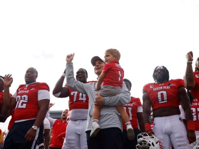 Austin Peay celebrates after defeating UT Martin on Saturday, September 26, 2026. (APSU Athletics, Contributed)