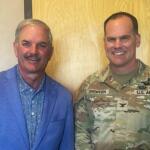 Charlie Koon, left, and Col. Mike Snowden