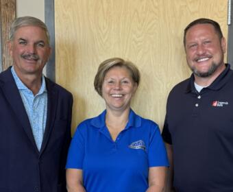 From the left, Charlie Koon, Tricia Hanna and Hayes Wellington.