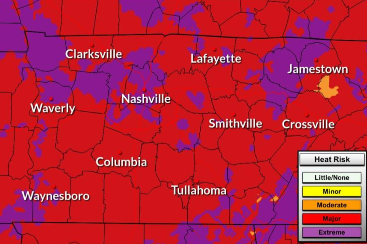 Heat Advisory information from the National Weather Service through Saturday. (NWS, contributed)