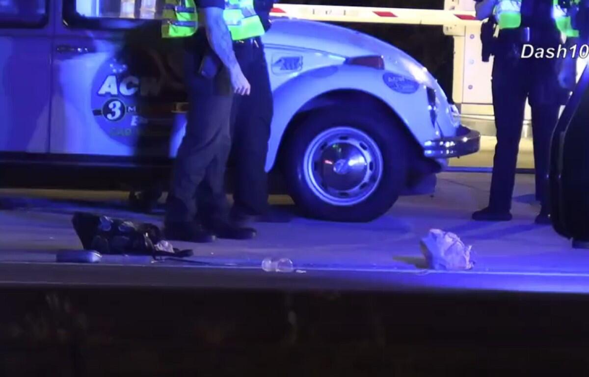 A pedestrian was hit by a vehicle on Fort Campbell Boulevard on Sept. 23, 2026. (Enrique Hernandez, Dash 10 Media)