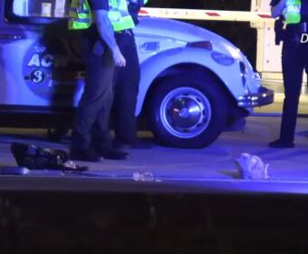 A pedestrian was hit by a vehicle on Fort Campbell Boulevard on Sept. 23, 2026. (Enrique Hernandez, Dash 10 Media)