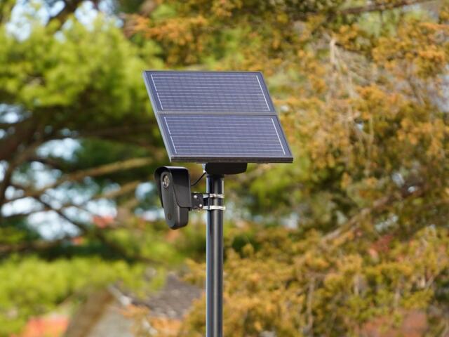 A Flock license-plate-reading camera in November 2024. (Shutterstock)