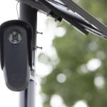 A Flock license-plate-reading camera in August 2026. (Shutterstock)