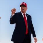 President Donald Trump at Sparrows Point Shipyard, Tuesday, Oct. 6, 2026, in Sparrows Point, Md. (AP Photo/Julia Demaree Nikhinson)