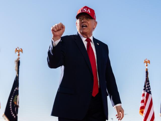 President Donald Trump at Sparrows Point Shipyard, Tuesday, Oct. 6, 2026, in Sparrows Point, Md. (AP Photo/Julia Demaree Nikhinson)