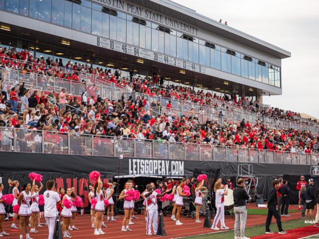 APSU v. New Haven Football Game on October 2, 2026 (Wesley Irvin).