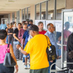 First day of early voting in Clarksville on Wednesday, Oct. 14, 2026. (Wesley Irvin)