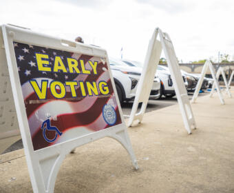 First day of early voting in Clarksville on Wednesday, Oct. 14, 2026. (Wesley Irvin)