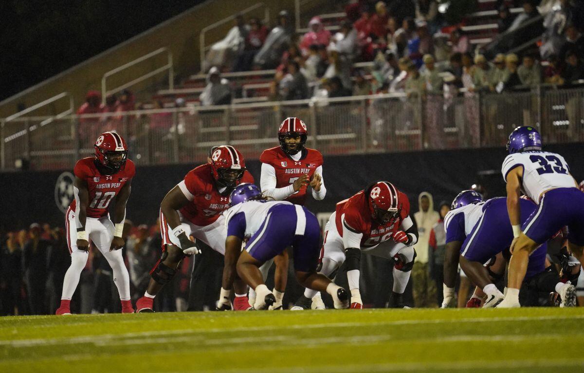 Austin Peay dropped a heartbreaker to Tarleton State at Fortera Stadium on October 10, 2026. (Kylan Warren, APSU Athletics)