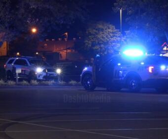 Gunfire behind a store on Wilma Rudolph Boulevard on Oct. 17, 2026. (Enrique Hernandez, Dash 10 Media)