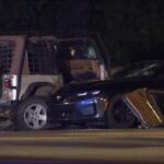 A Jeep and a sedan crashed at the Bypass and Cumberland Drive on Oct. 18, 2026. (Enrique Hernandez, Dash 10 Media)