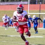 Courtland Simmons runs the ball against West Georgia on Saturday, October 17. 2026. (Knox Rives, APSU Athletics).