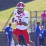 Denver Harper runs with the ball against West Georgia on Saturday, October 17, 2026. (Knox Rives, APSU Athletics).