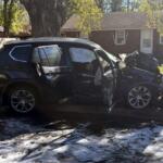 A car crashed and caught fire on Daniel Street after an MCSO pursuit on Oct. 23, 2026. (MCSO, contributed)
