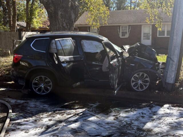 A car crashed and caught fire on Daniel Street after an MCSO pursuit on Oct. 23, 2026. (MCSO, contributed)